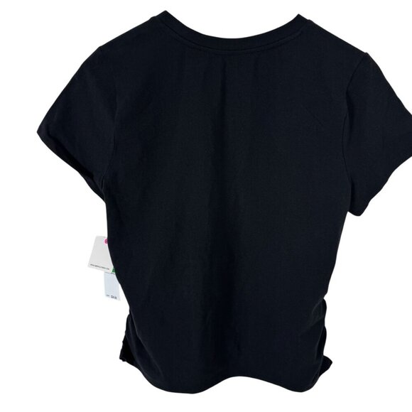 Rebellious One NEW Juniors Large Black T Shirt Red Bows Casual Comfy Fun - Picture 4 of 9